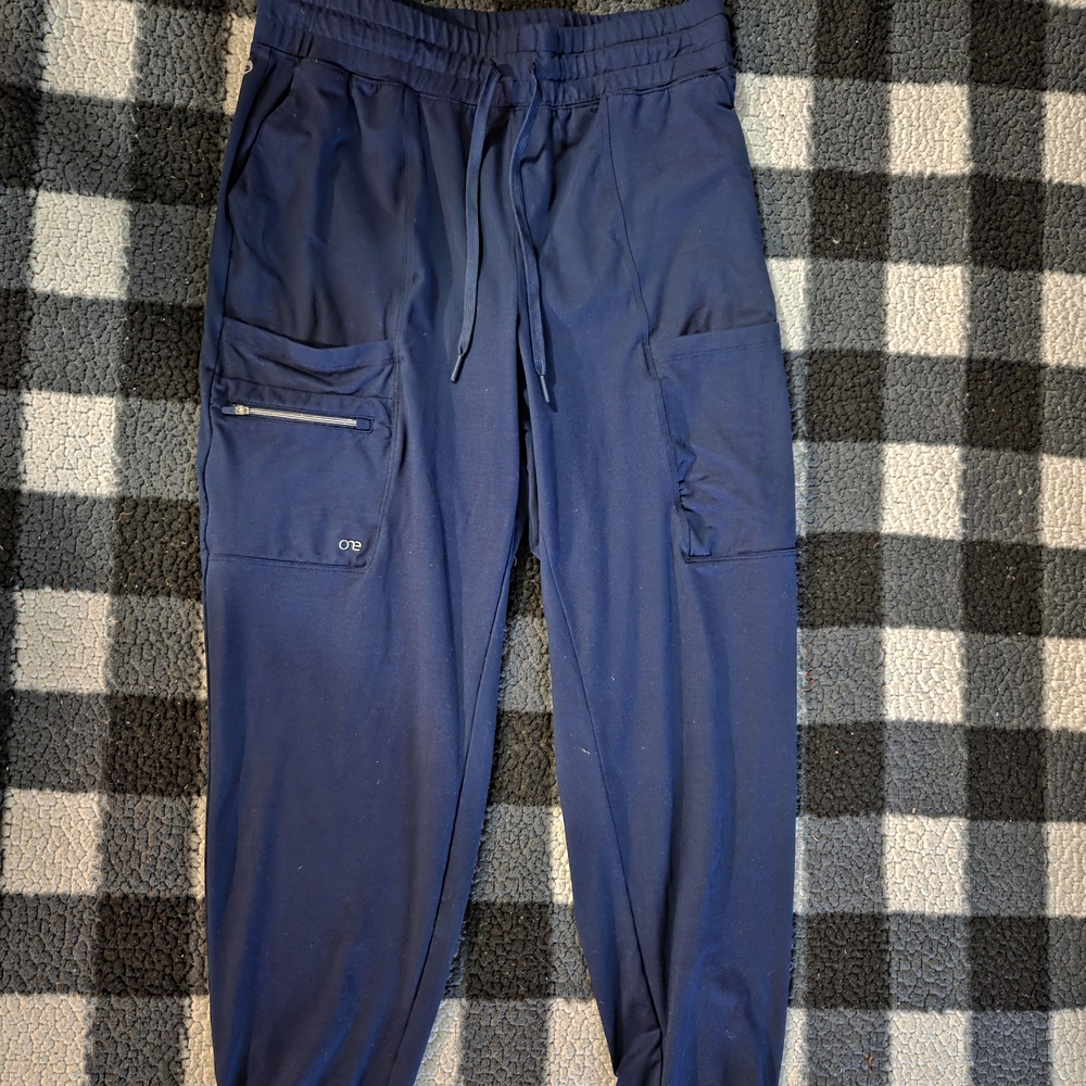 Barco Uniforms Cargo Scrubs in Navy